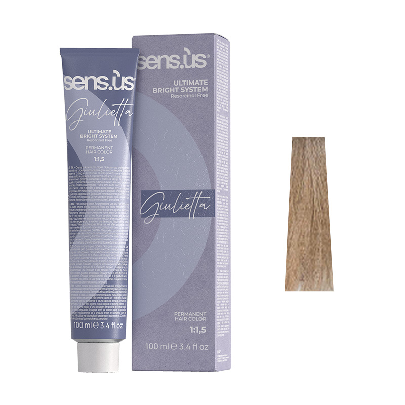 Крем-фарба для волосся Sens.ùs Giulietta 8.02 Light Beige Natural Blonde, 100 ml - 1